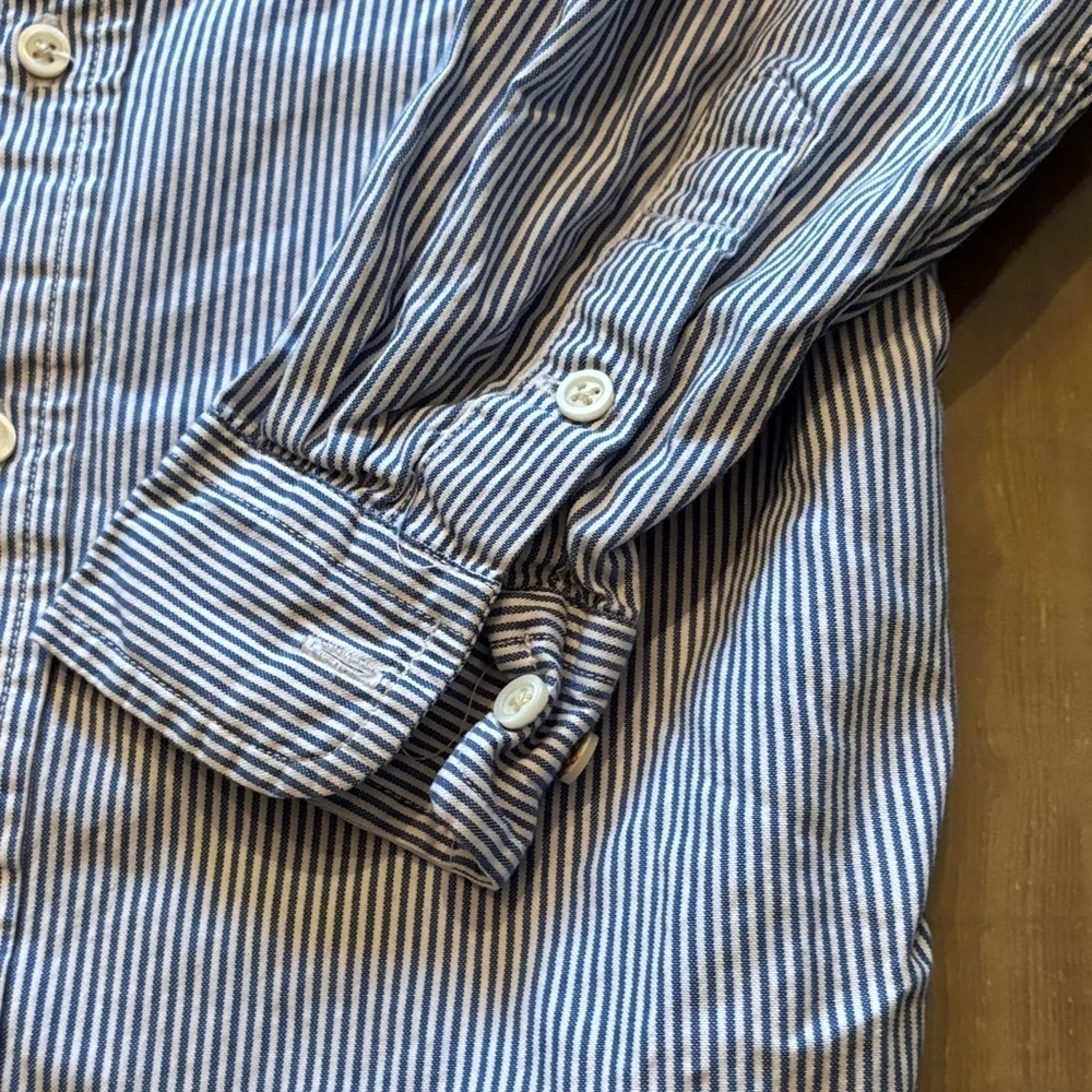 Boys Ralph Lauren Blue and White Striped Shirt